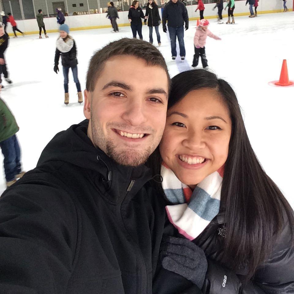 Ice skating to celebrate our 2 year anniversary January 2017