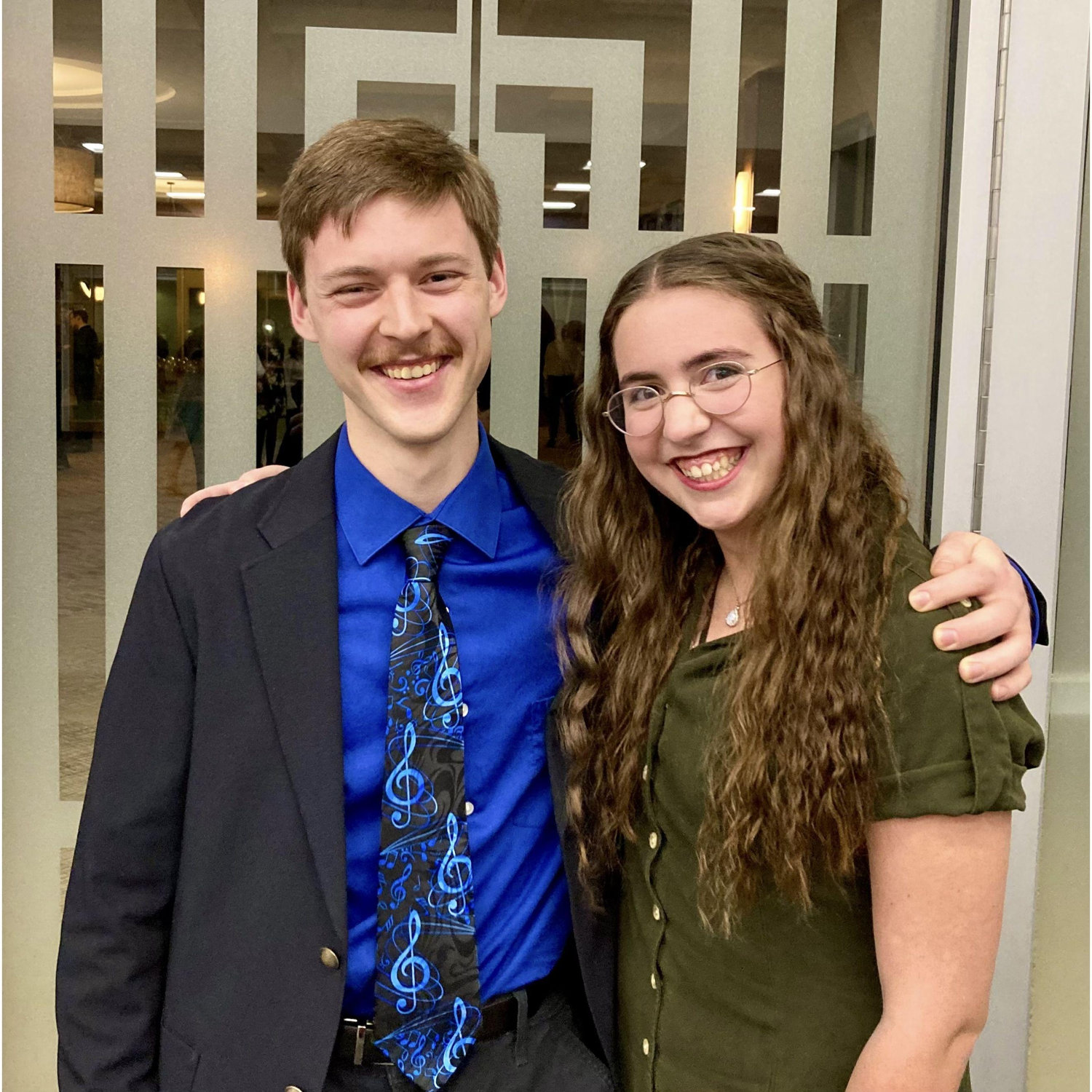 Our first picture together... almost three months after we started dating