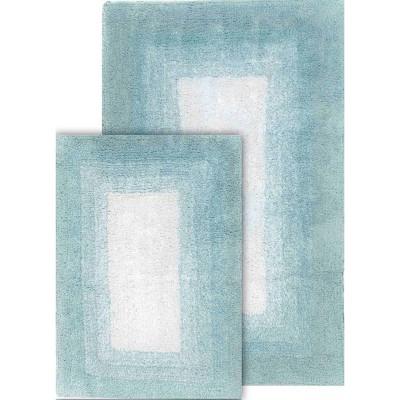Whitney Ombre Reversible 2 Piece Bath Rug Set Porcelain Blue - Chesapeake Merchandising Inc.