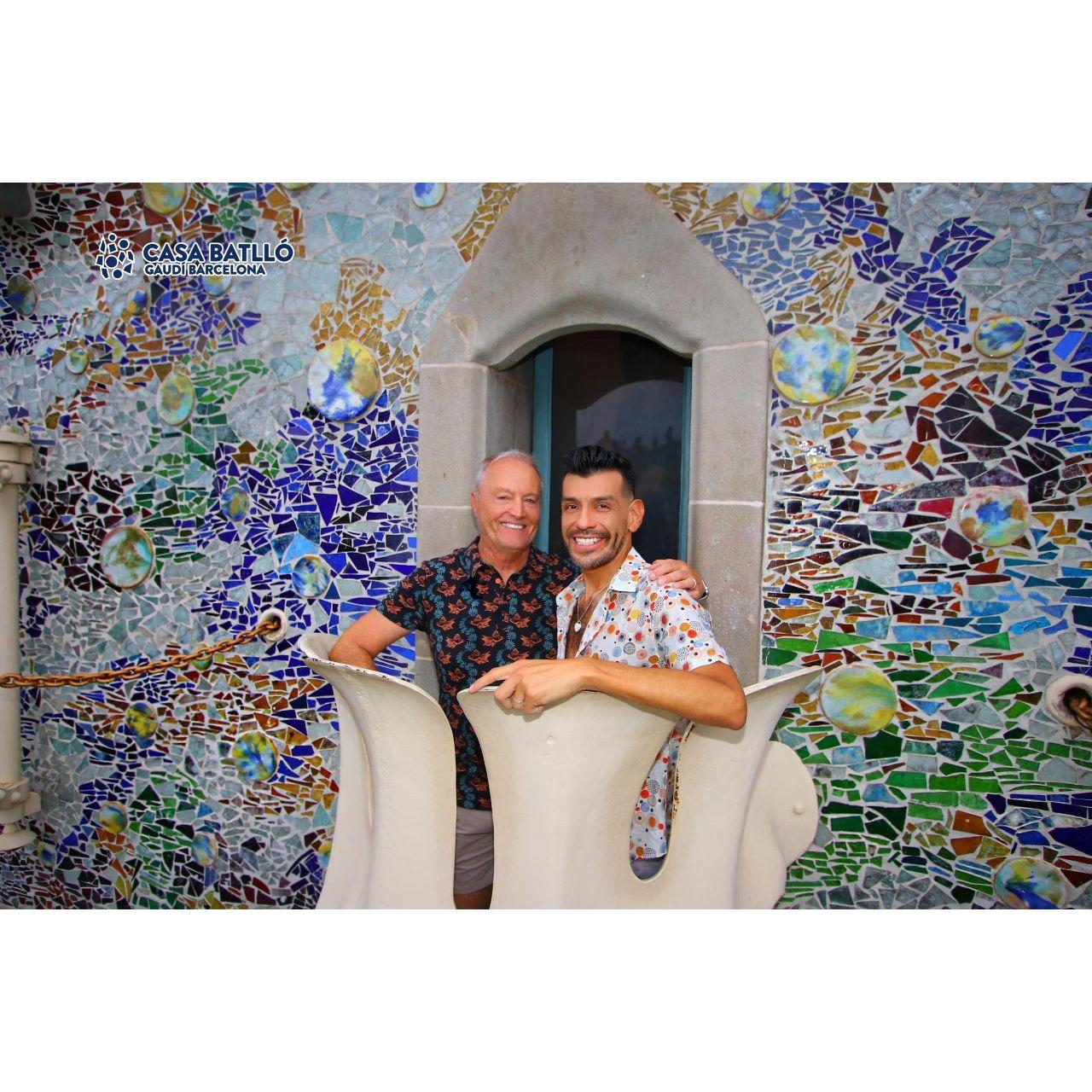 Enjoying the views at the Gaudi House (Barcelona, Spain. 2022)