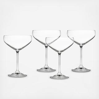 Merdian Coupe Champagne Glass, Set of 4