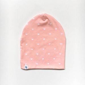 Baby Beanie - Slouchy Beanie - Pink Hearts Slouchy Beanie - Beanie Hat - Baby Slouchy Beanie - Slouchy Hat