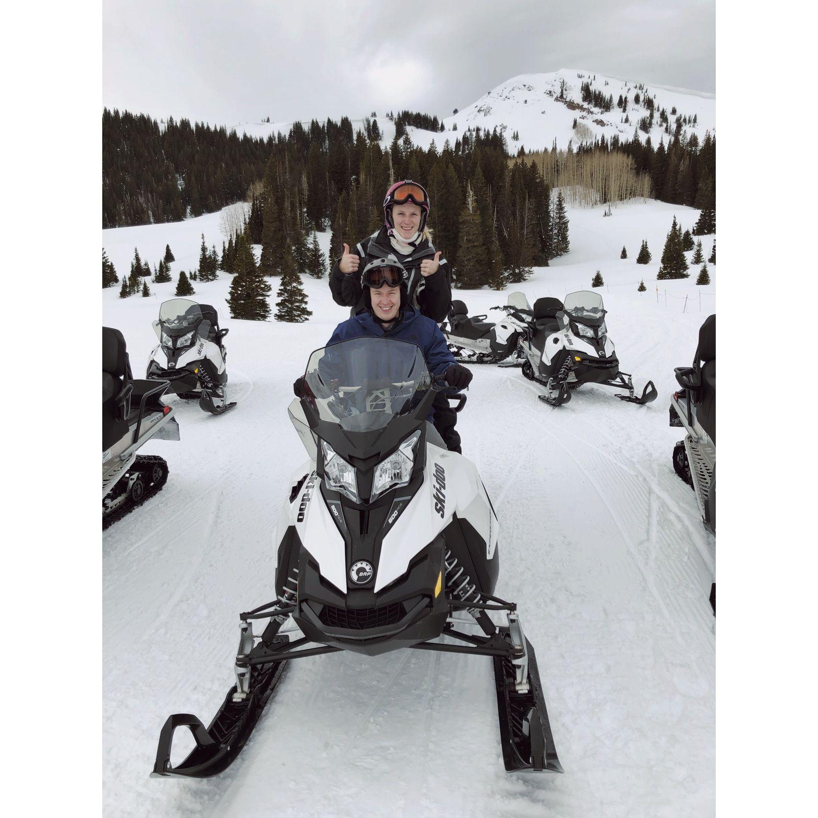 Snowmobiling in Utah!