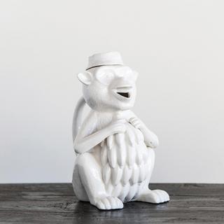 Vintage Stoneware Monkey Pitcher