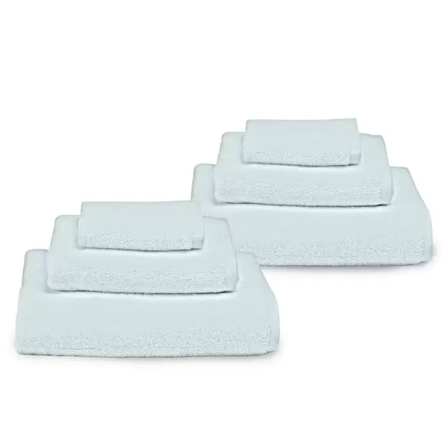 Haven™ 6-Piece Organic Cotton Terry Bath Towel Set in Sky Grey
