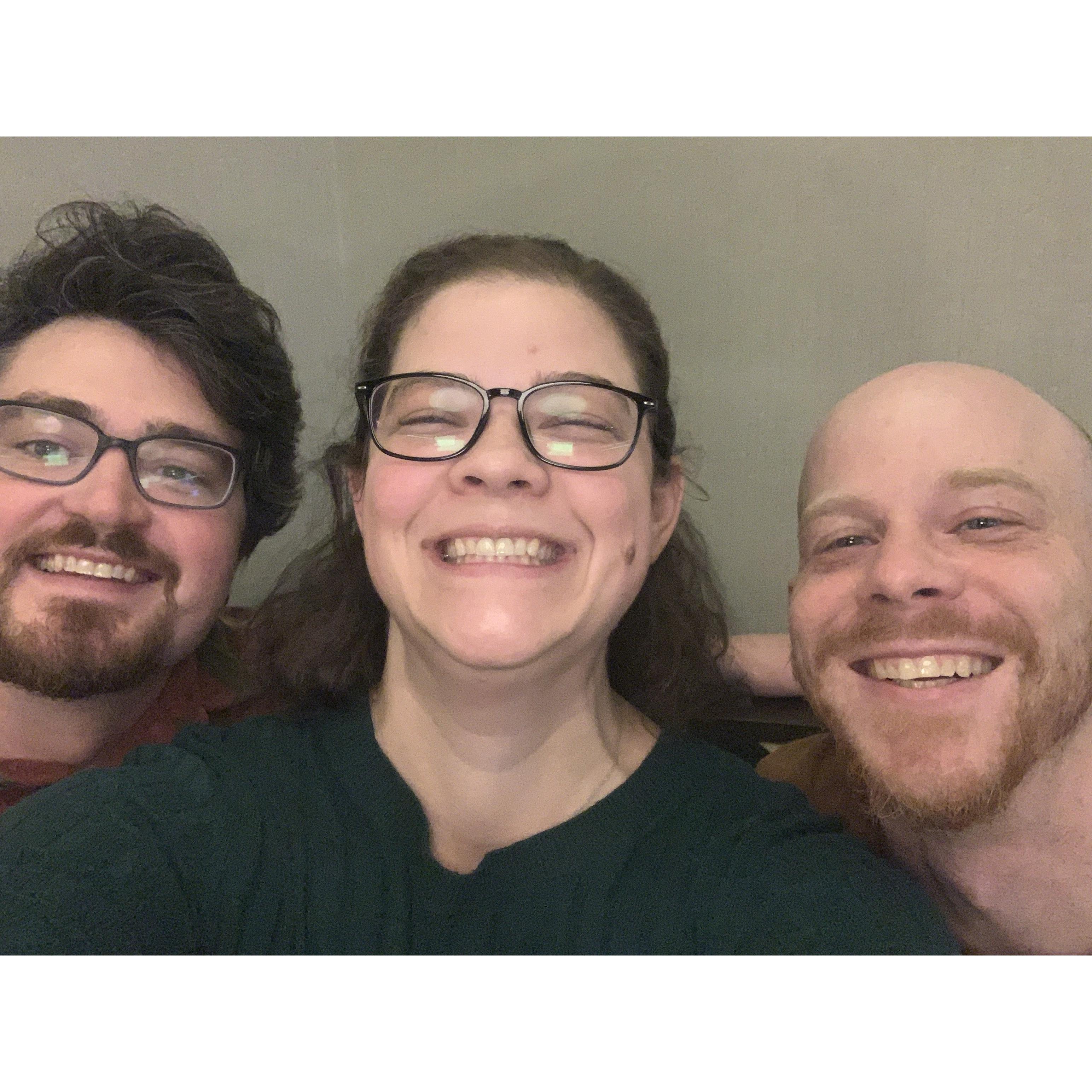 Lara's brother Erik was the first to meet Schuyler!