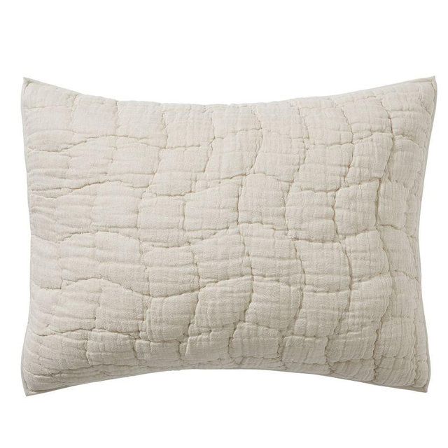Cloud Quilted Sham, Flax, Standard