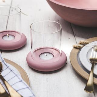 Donut Tealight Hurricane, Set of 2