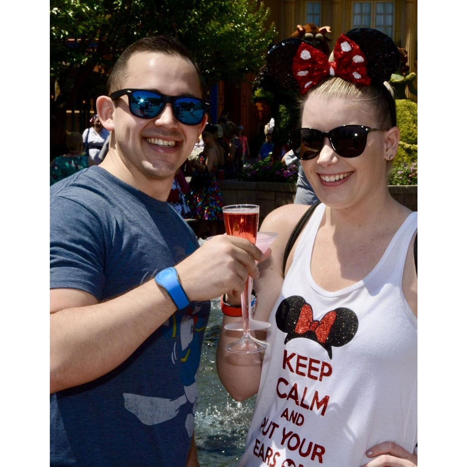 Andy's first EPCOT experience *cheers!*