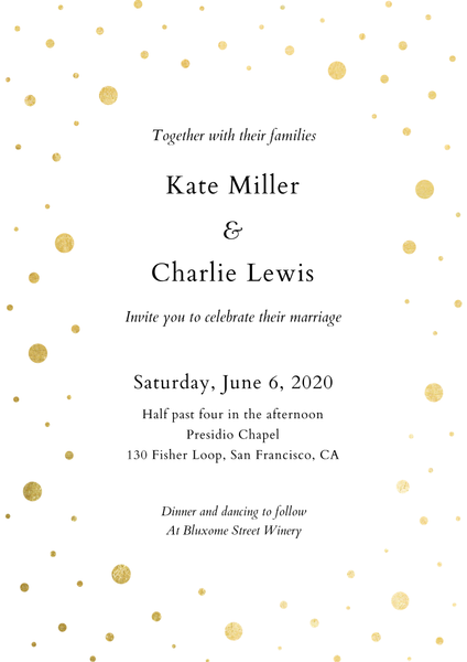 Interstellar Wreath | White | Zola Wedding Invitations