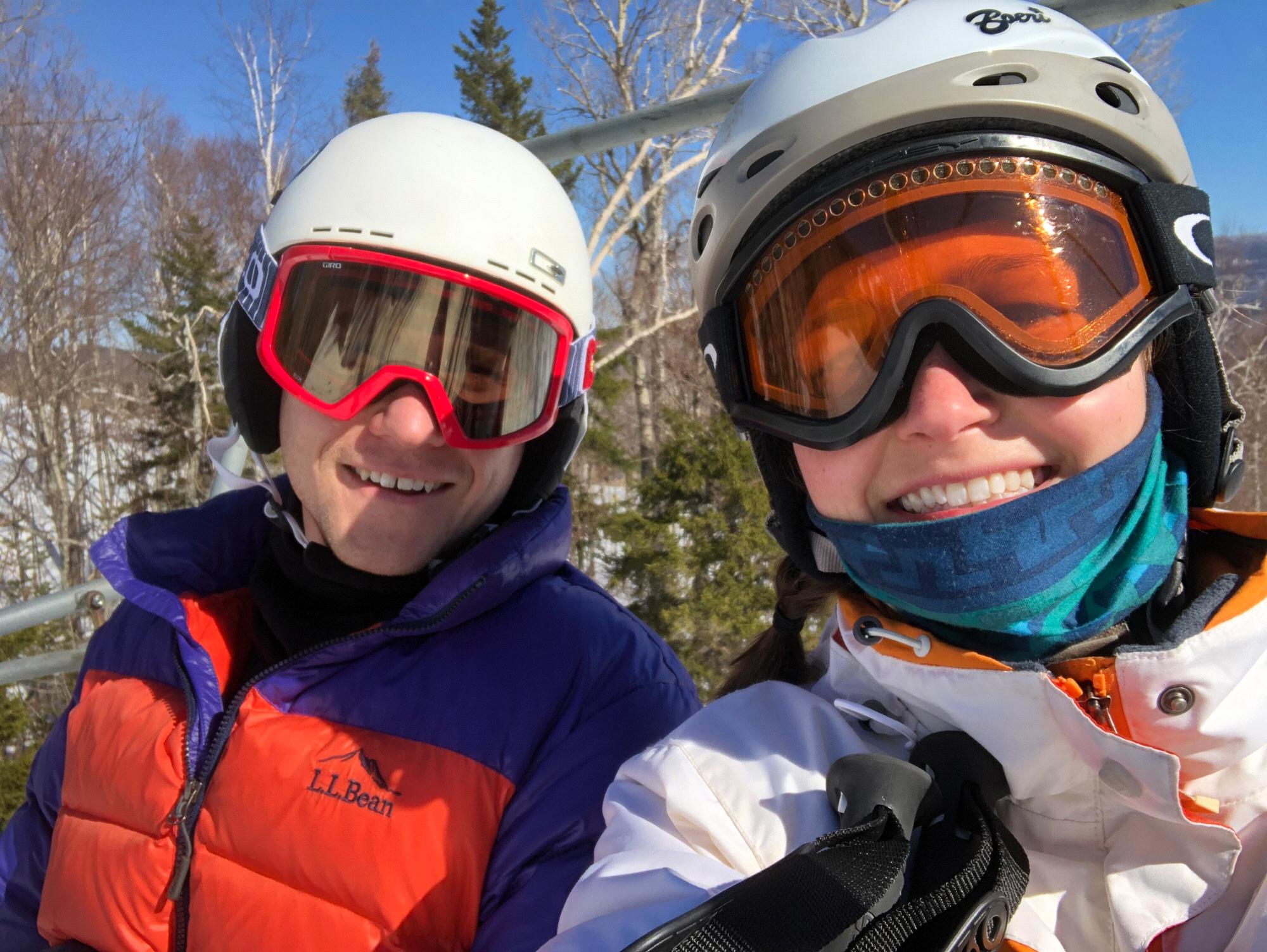 Spring skiing at Sugarloaf.