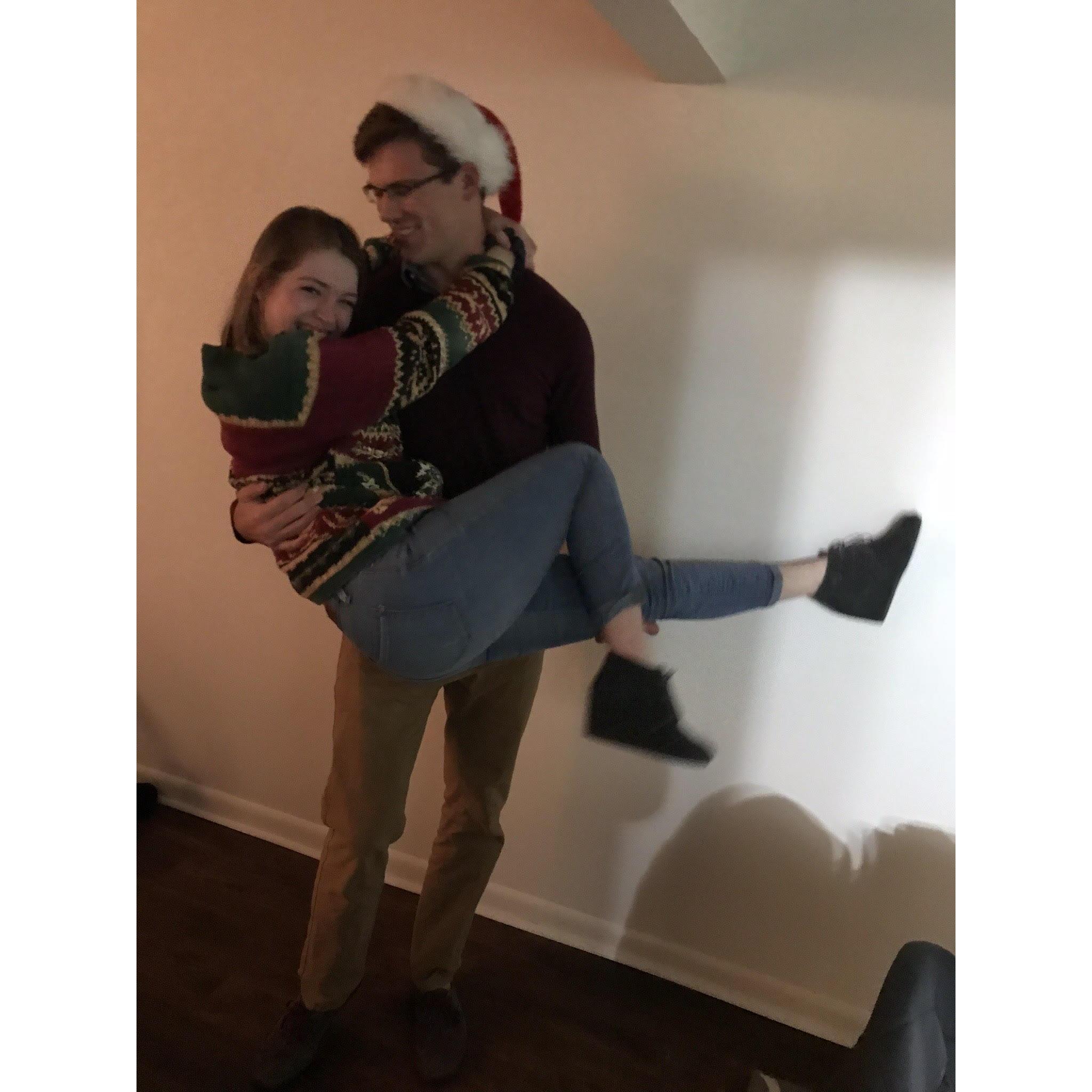 Our first Christmas as a couple. (December 9, 2017)