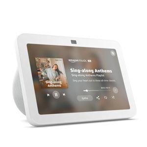 Amazon Echo Show 8 (newest model), With Spatial Audio, Smart Home Hub, and Alexa, Glacier White