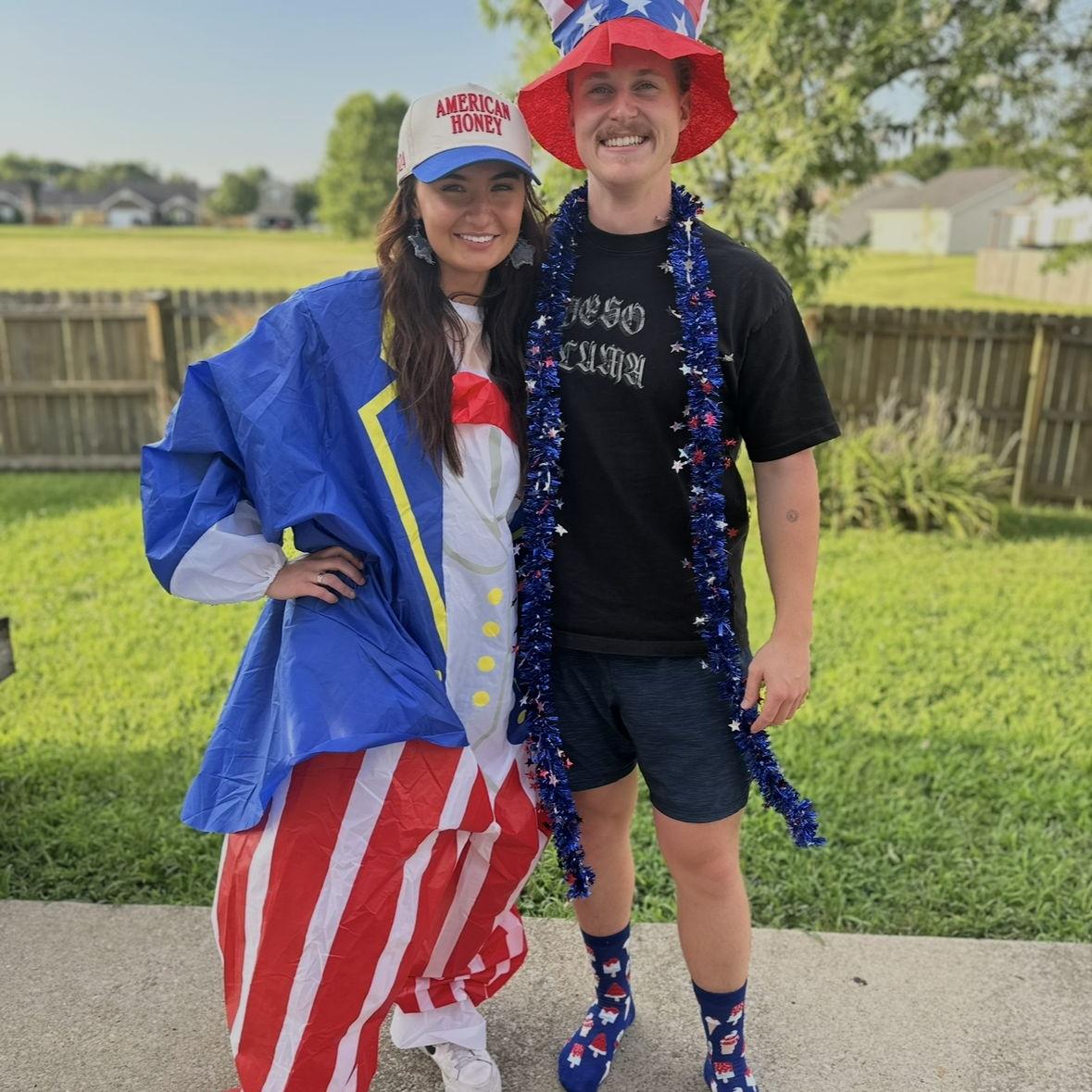 The first 4th of July we spent together, and the first time Tessa met Lucas's mom and brother Brady