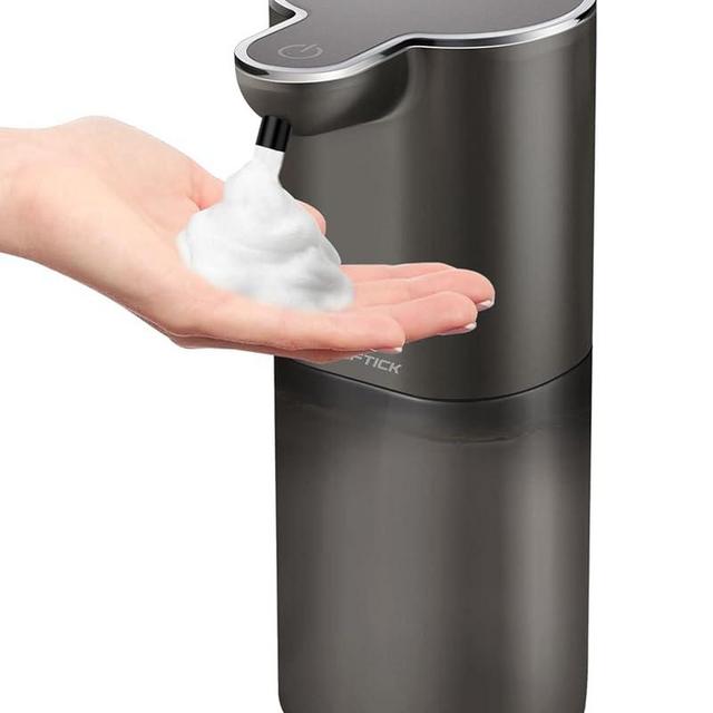 Cheftick Soap Dispenser, Automatic Foaming Soap Dispenser with 4 Adjustable Volume Control, Touchless Rechargeable Hands Free Auto Soap Dispenser for Kitchen, Bathroom, Hotel, Restaurant,13.5oz/ 400ml