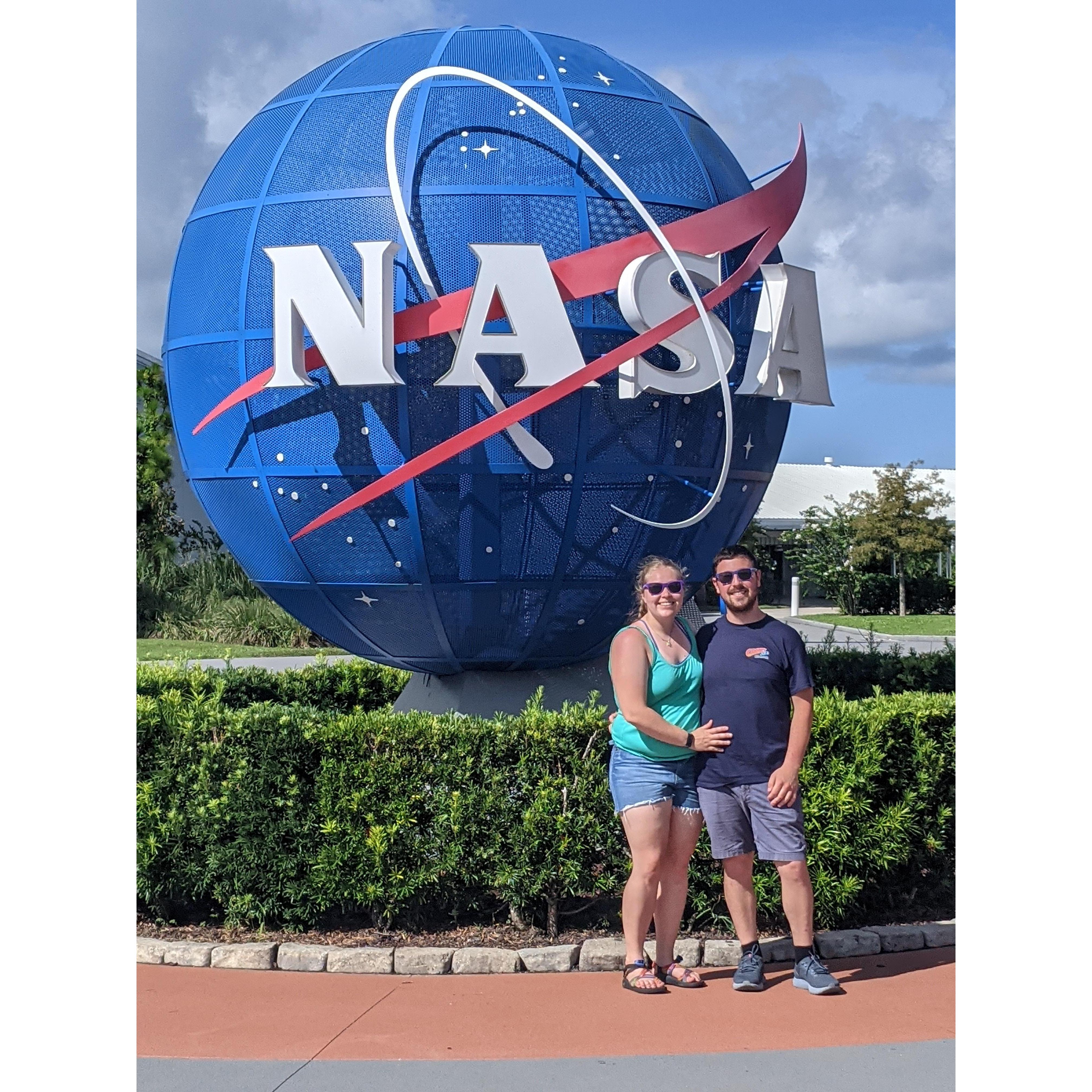 Another photo from their adventures to the Kennedy Space Center in Florida