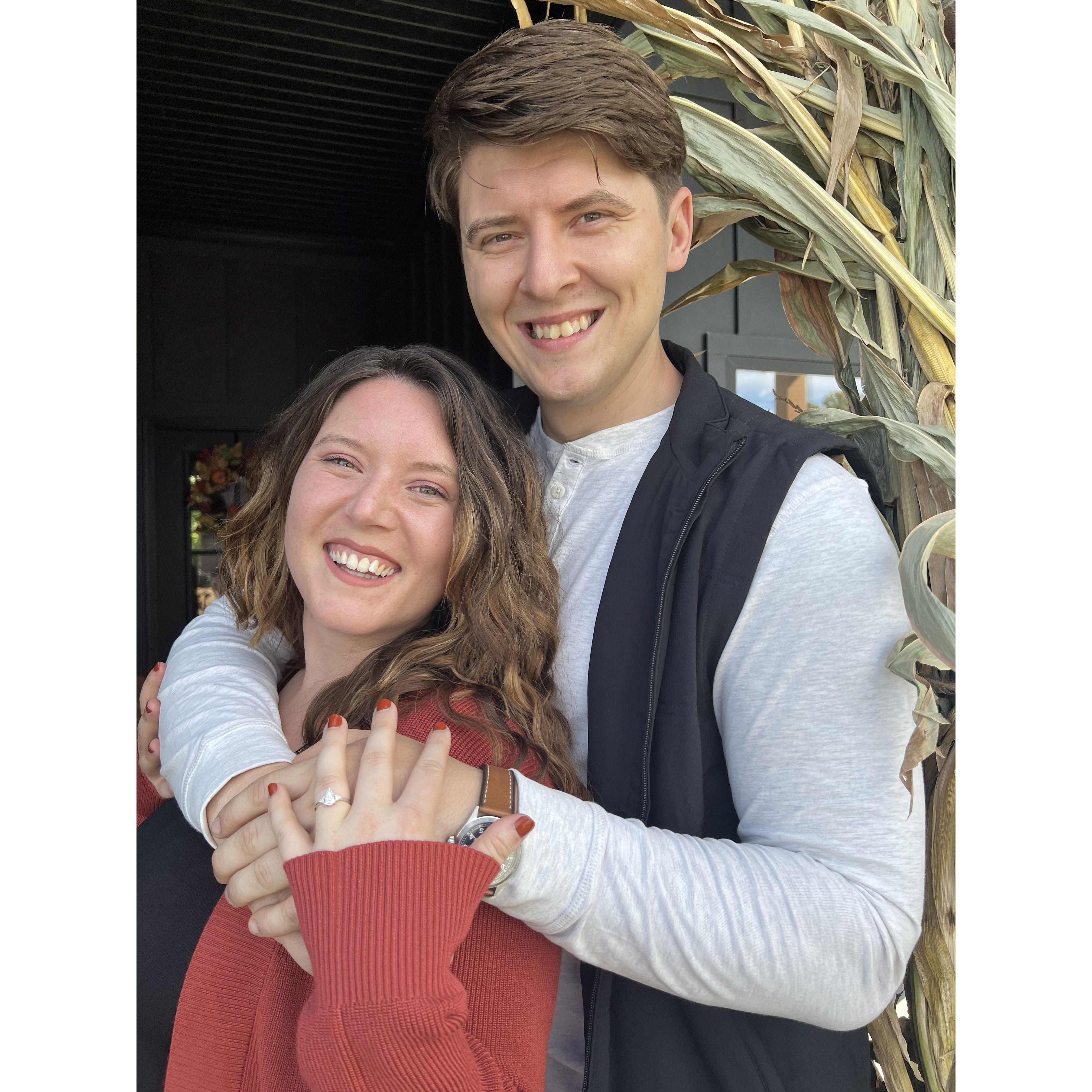 The one when we got engaged!