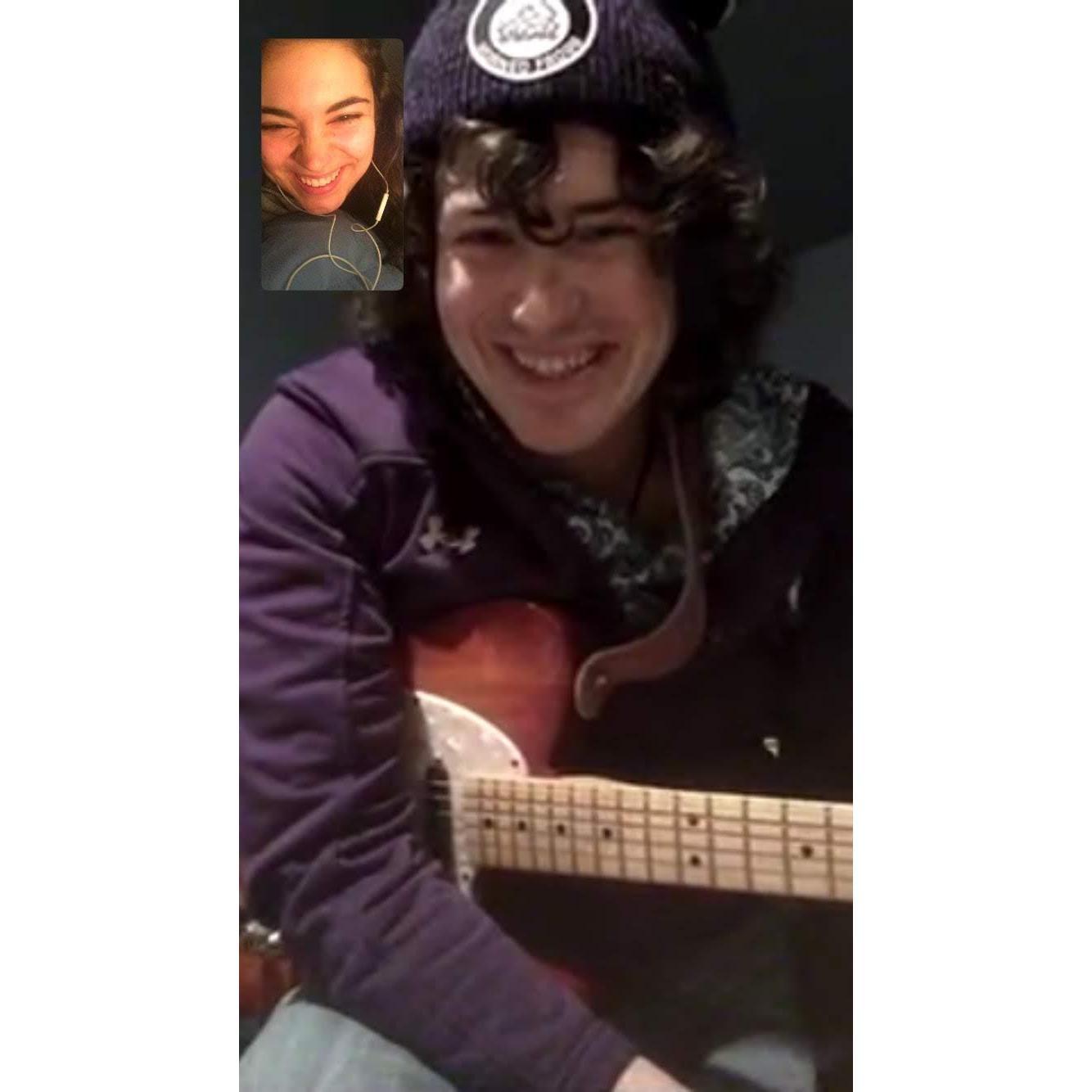 We spent so many nights of our first year on Facetime dates!