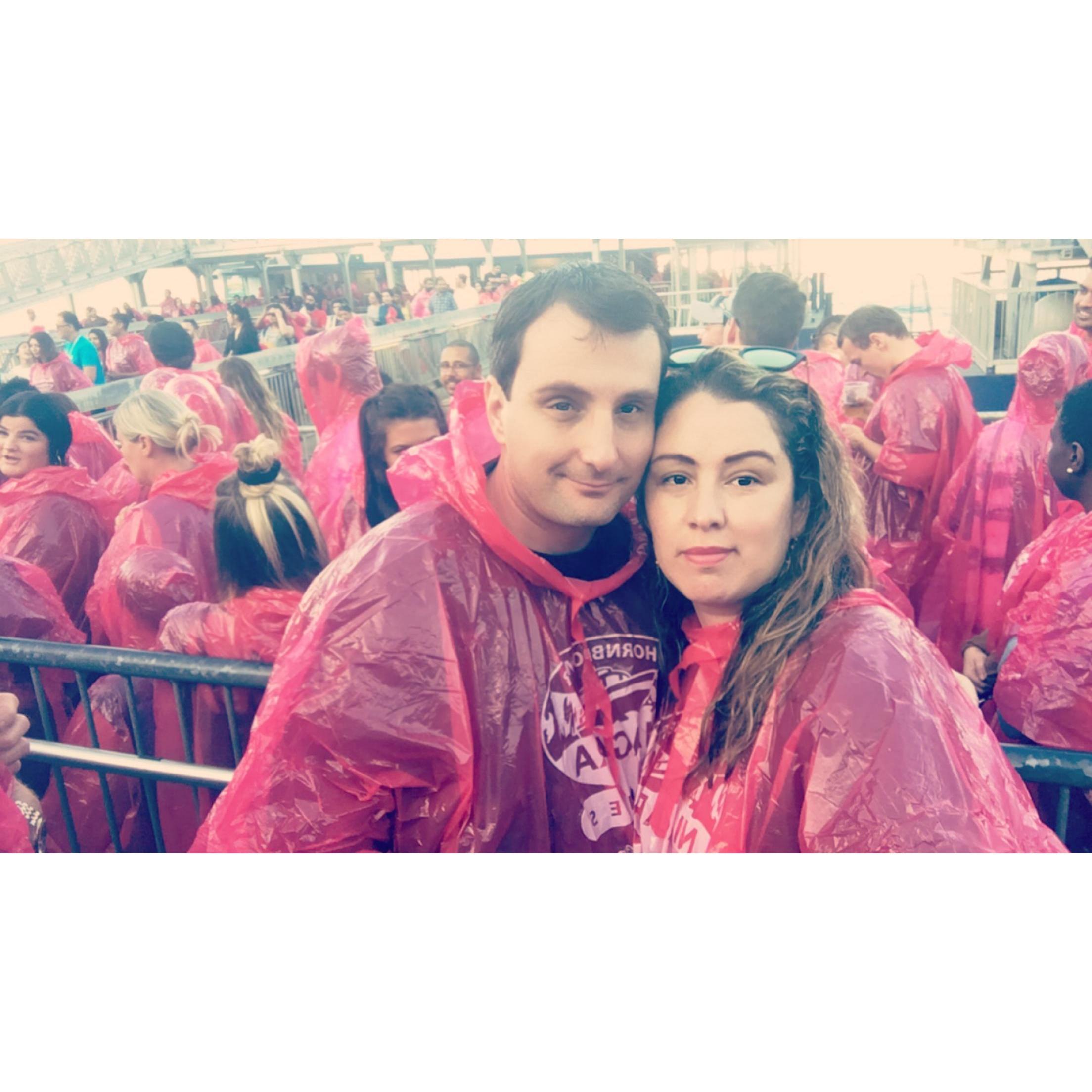 Our first trip together was to Niagra Falls!