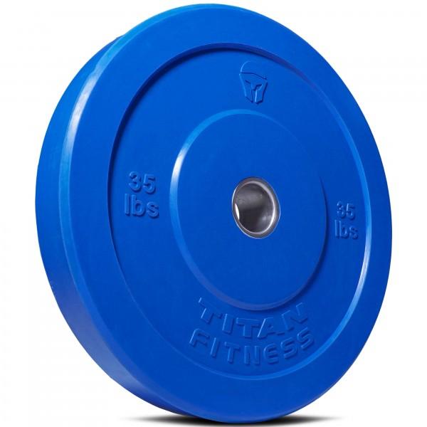 35lb Olympic Rubber Bumper Plate Blue