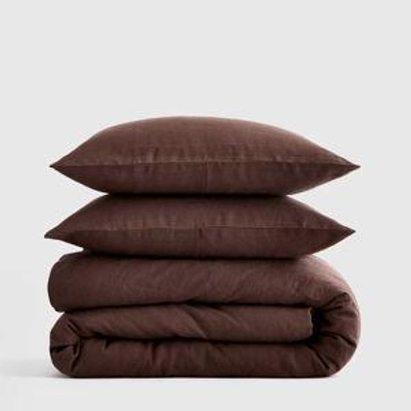Linen Duvet Cover Set | Quince in Espresso