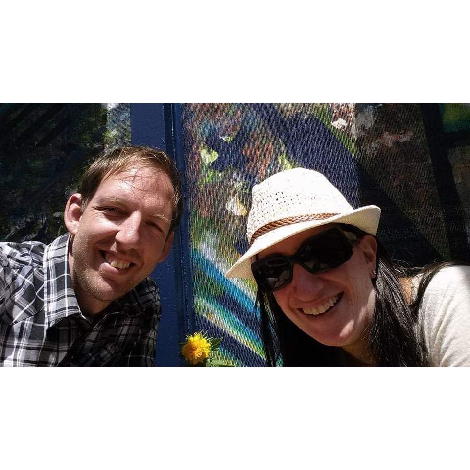 Our very first selfie! Taken at a brunch spot in Mar Vista. We were still in our 30s here...ah, the good old days. ;-)