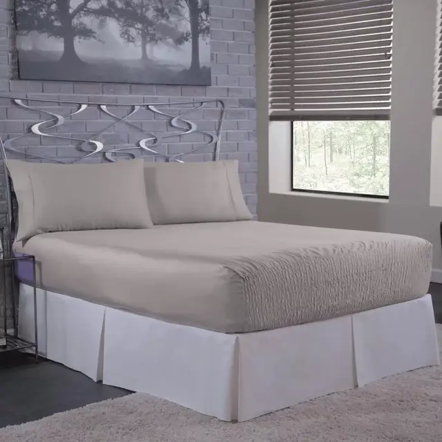 Bed Tite™ Solid 500-Thread-Count Cotton King Sheet Set in Silver