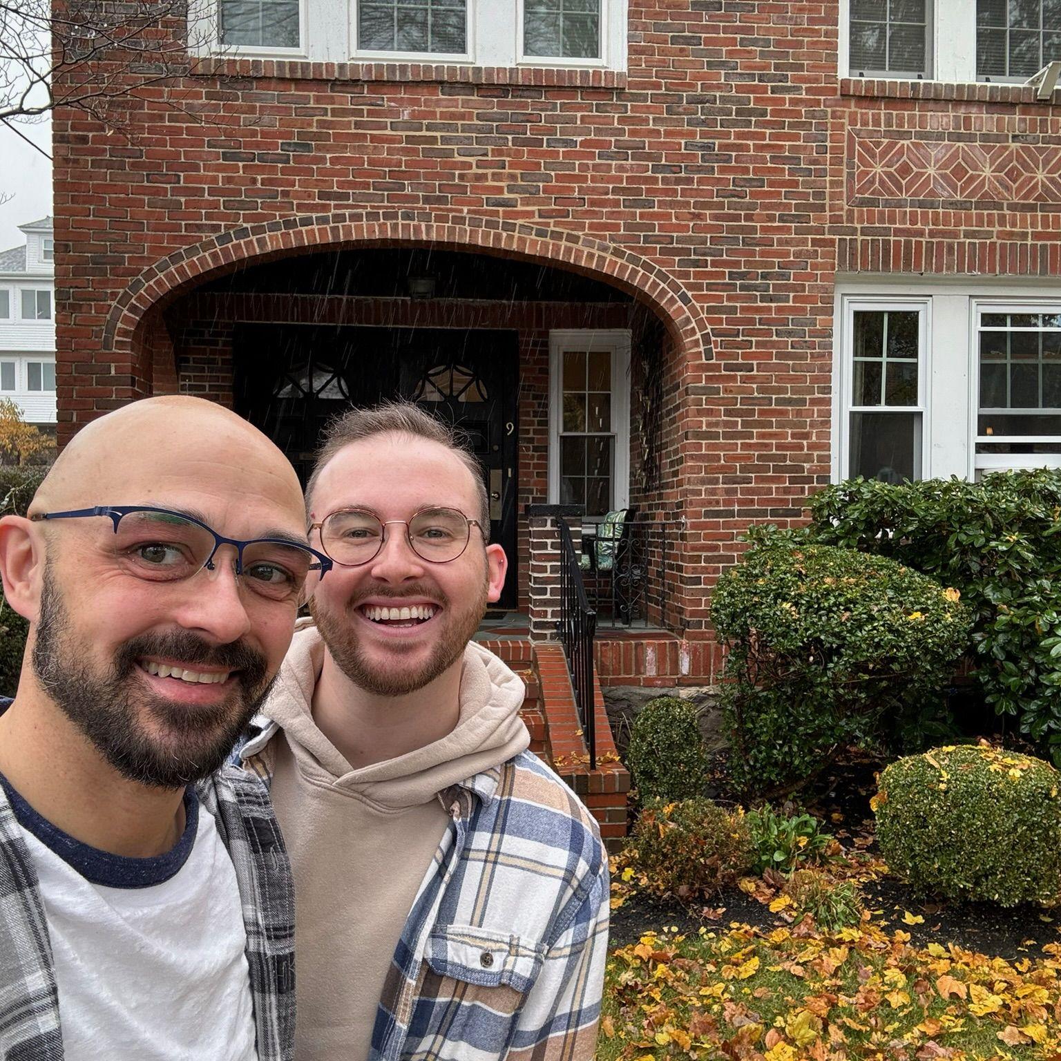 The day we signed our first lease together.