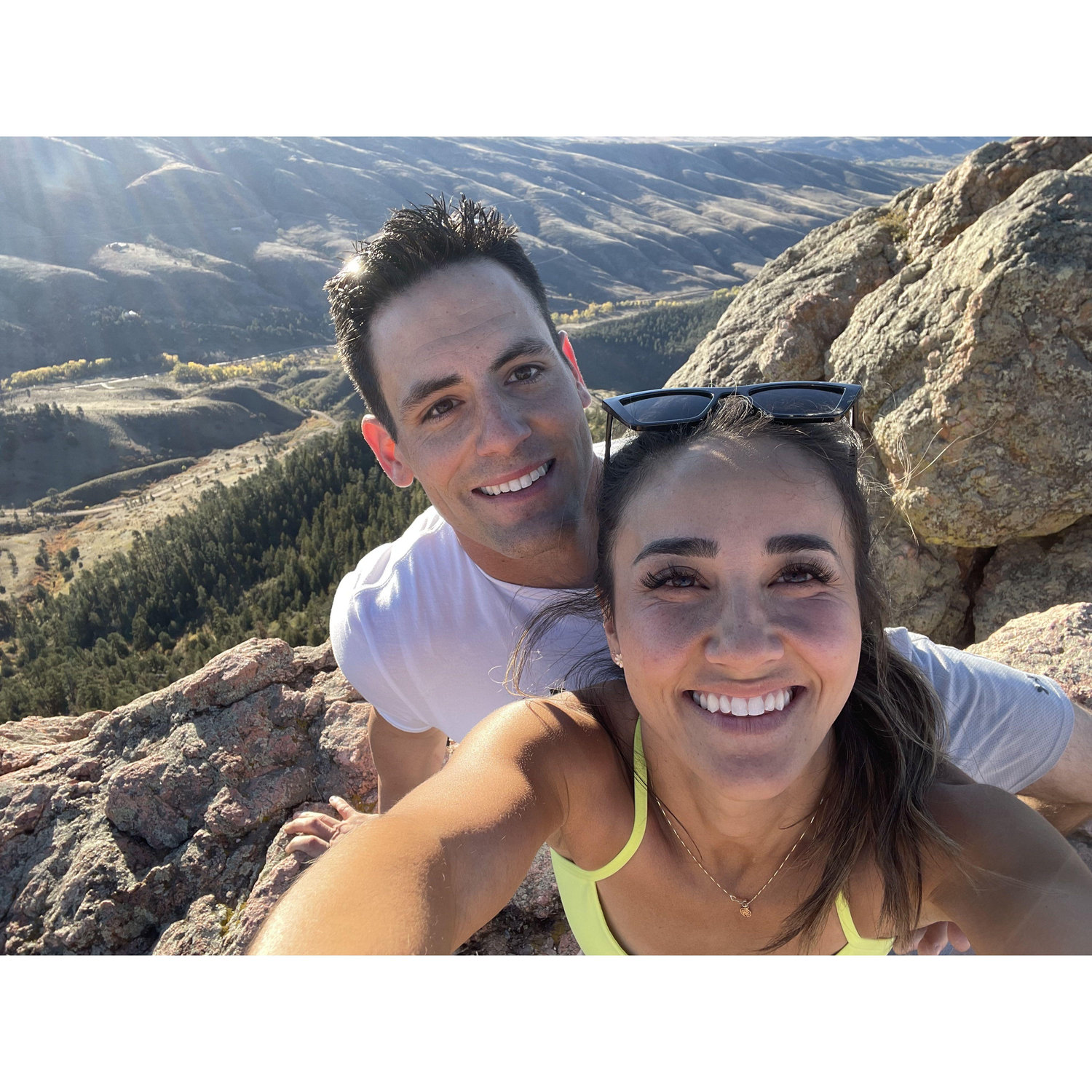 Sarah's first time hiking Horsetooth!