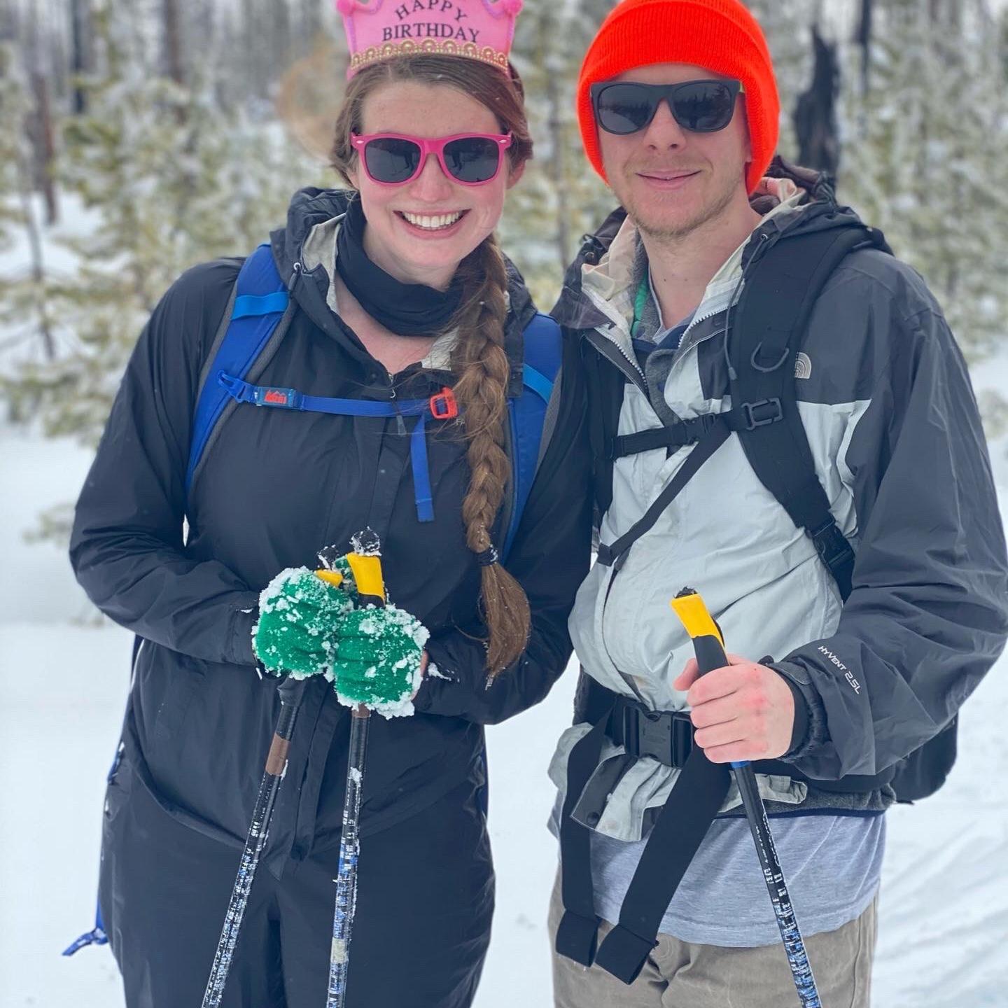 Cross-country skiing at Santiam Pass