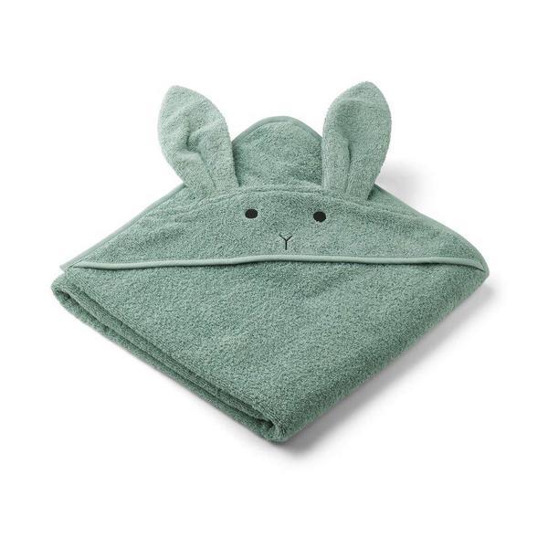 Liewood Augusta Hooded Towel in Rabbit Peppermint