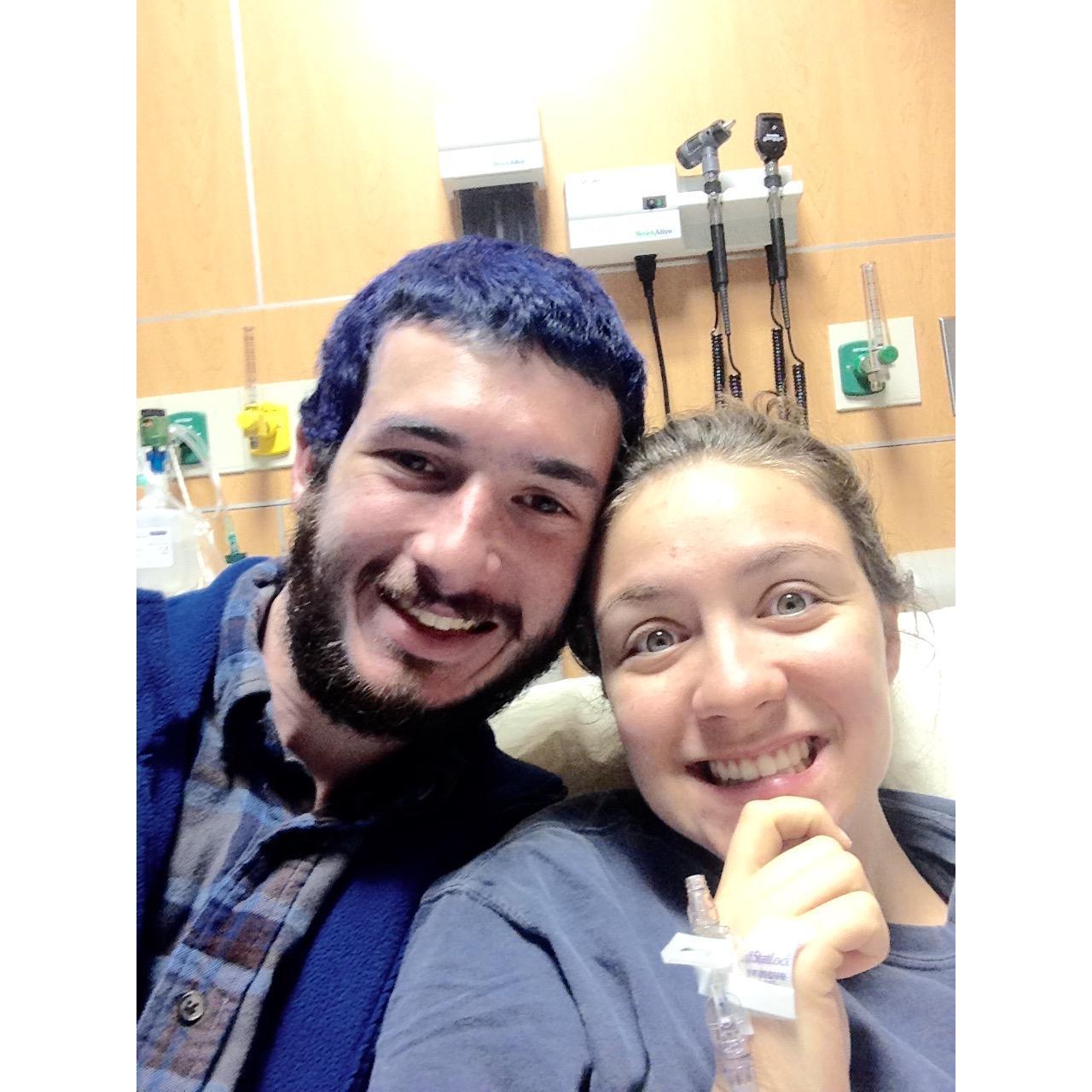 One of the first photos together after the cancer diagnosis. Spring 2015