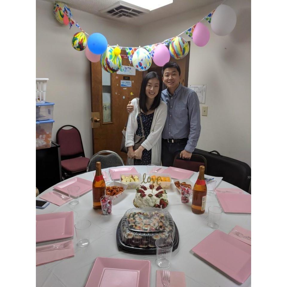 Surprise engagement party from our dear small group members.