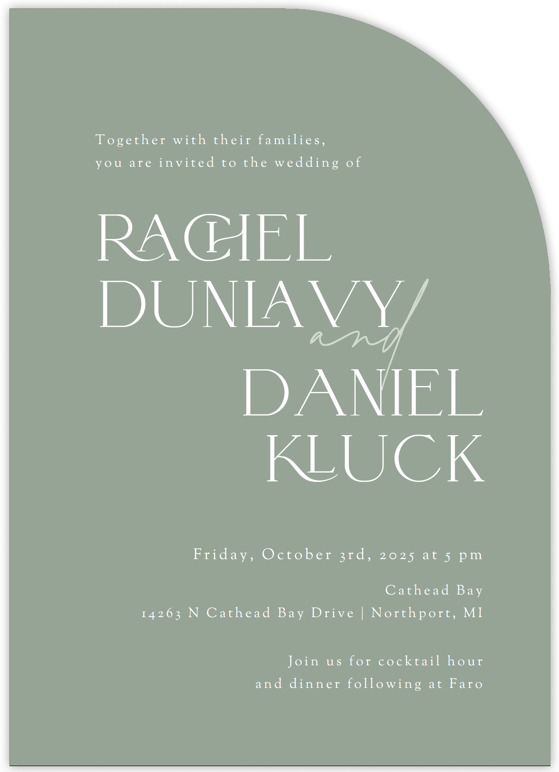 The Wedding Website of Rachel Dunlavy and Daniel Kluck