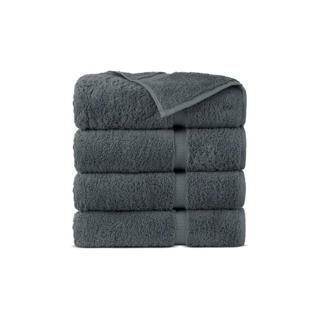 Premium Cotton Turkish Towels, 4 - Piece, 30x60 Inches, Dark Gray gray standard