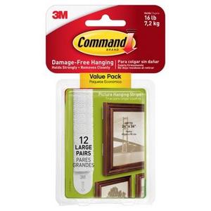 Command® Damage Free Picture Hanging Strips Large 12pk