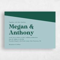 Blue Wedding Invitation - Zesty Landscape
