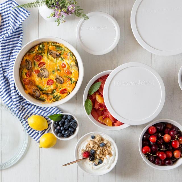 Corningware French White 10-Piece Round Bakeware Set