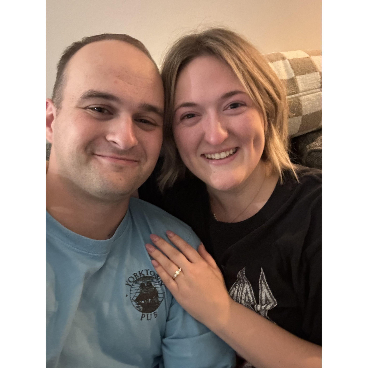The night we got engaged!