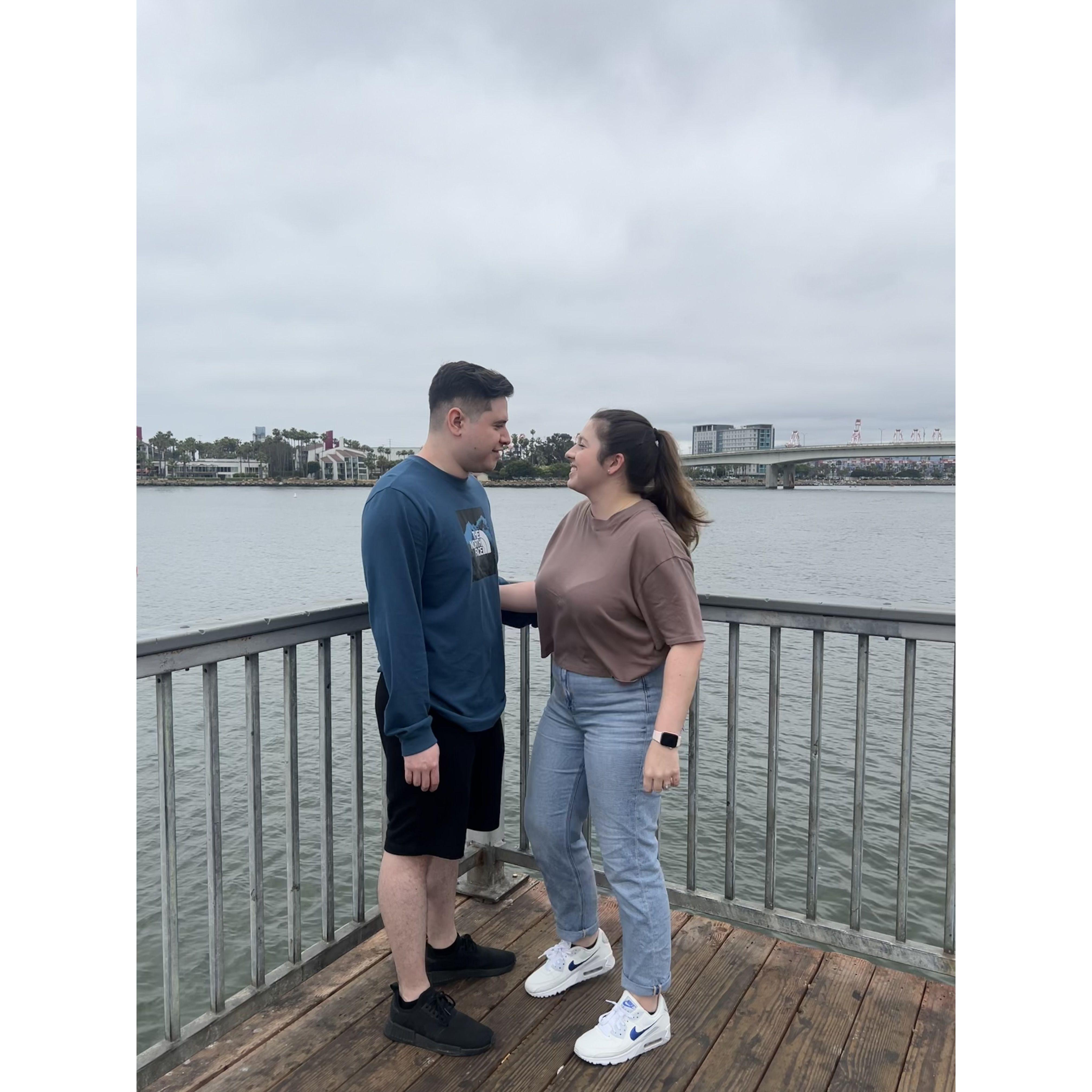 Oscar and Kara visiting his family in Los Angeles in June 2023.