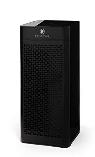 Medify MA-40 Medical Grade Filtration H13 True HEPA for 800 Sq. Ft. Air Purifier, 99.97% Removal with Particle Sensor and Modern Design - Black