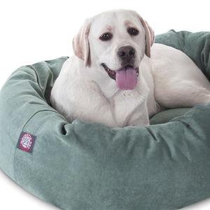 Majestic Pet Villa 40 Inch Shredded Memory Foam Dog Bed for Large Sized Dogs 40x29x9 Inch–Orthopedic Dog Bed with Removable Washable Cover-Washable Large Pet Bed with Head Support-Azure