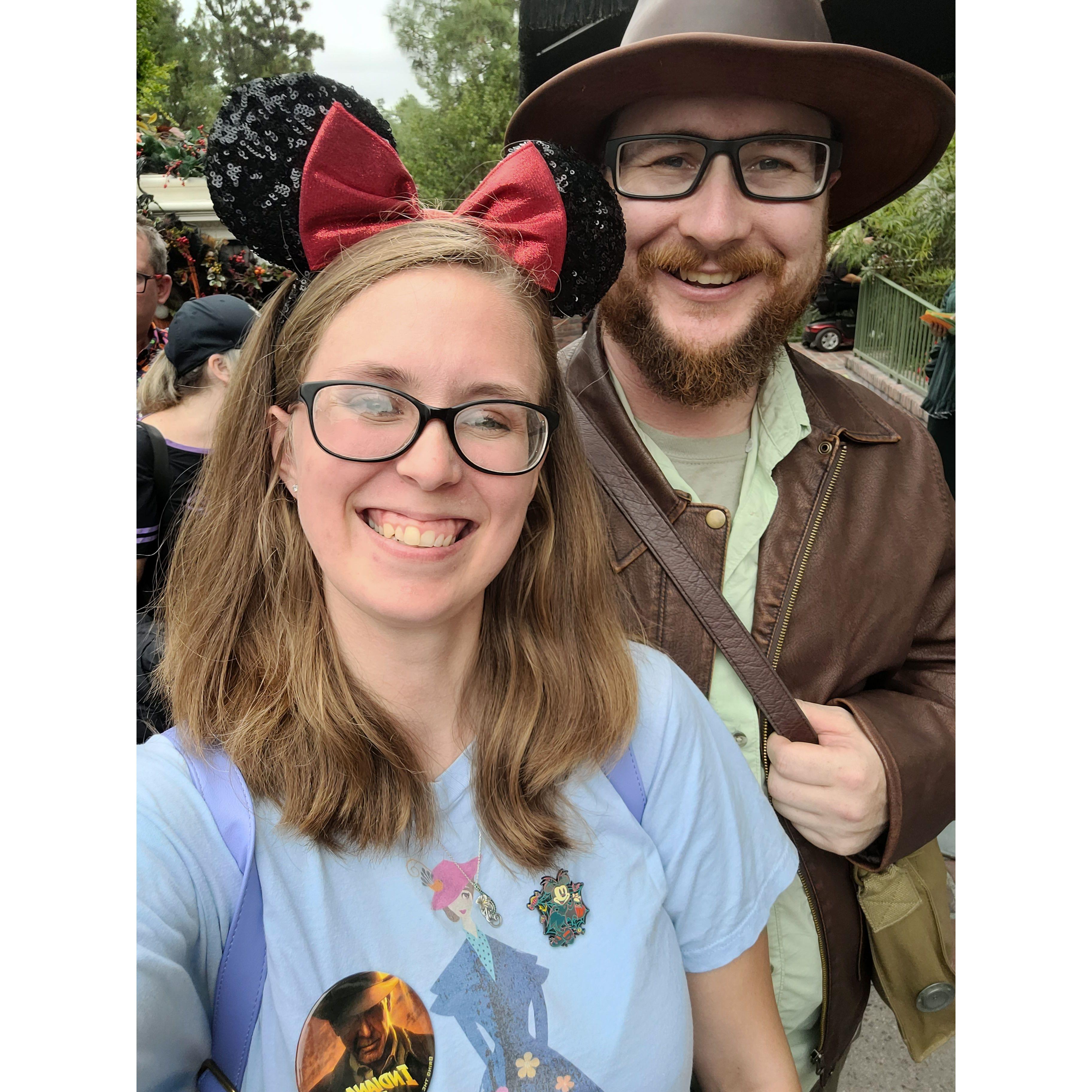 Being kids at Disneyland