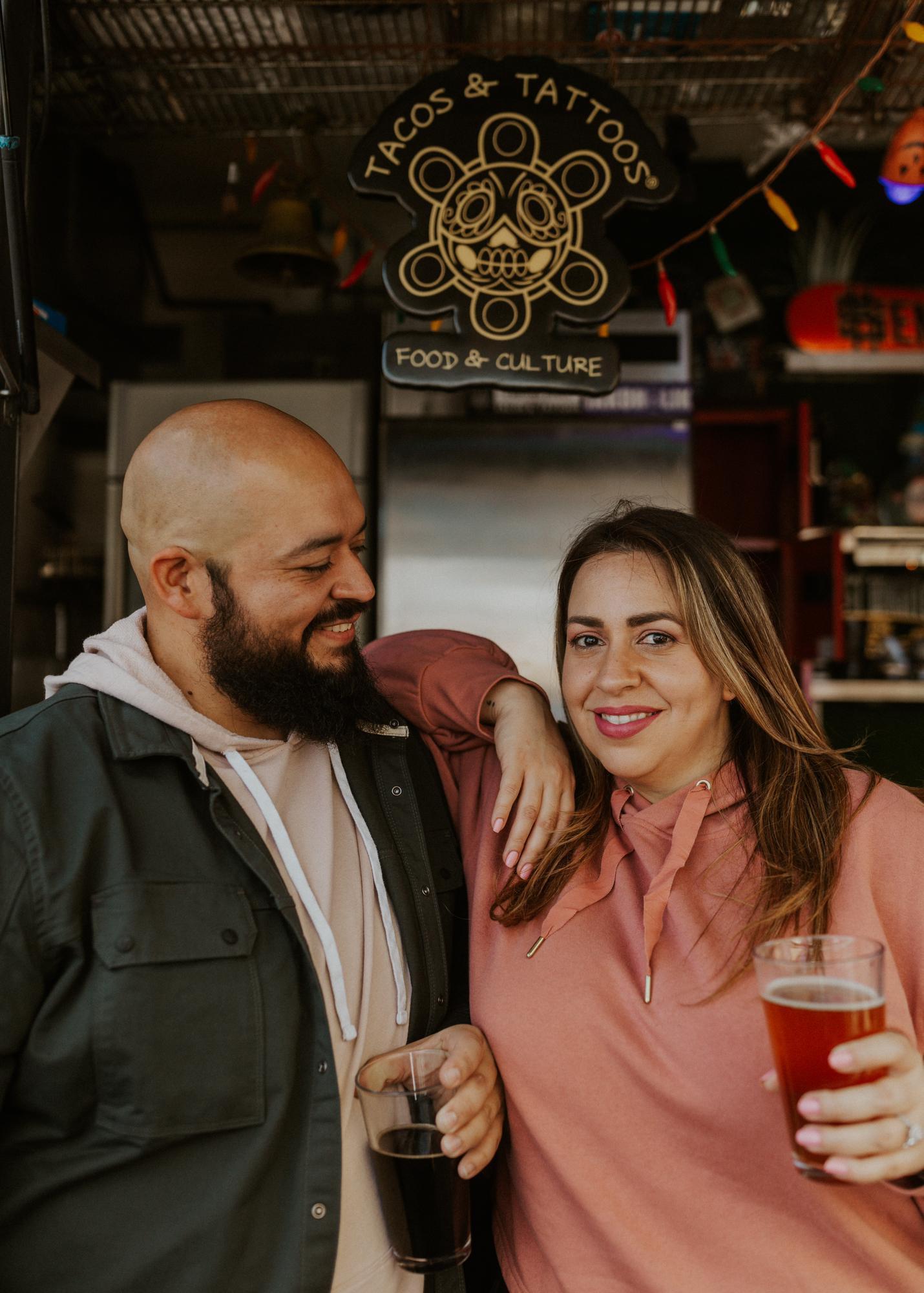 Our first date was at Tacos and Tattoos