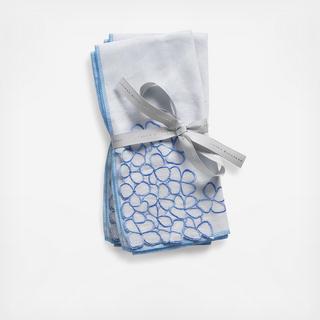 Hydrangea Embroidered Dinner Napkin, Set of 2