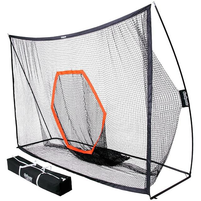 GoSports Golf Practice Hitting Net - Choose Between Huge 10 ftx7 ft or 7 ftx7 ft Nets -Personal Driving Range for Indoor or Outdoor Use - Designed by Golfers for Golfers