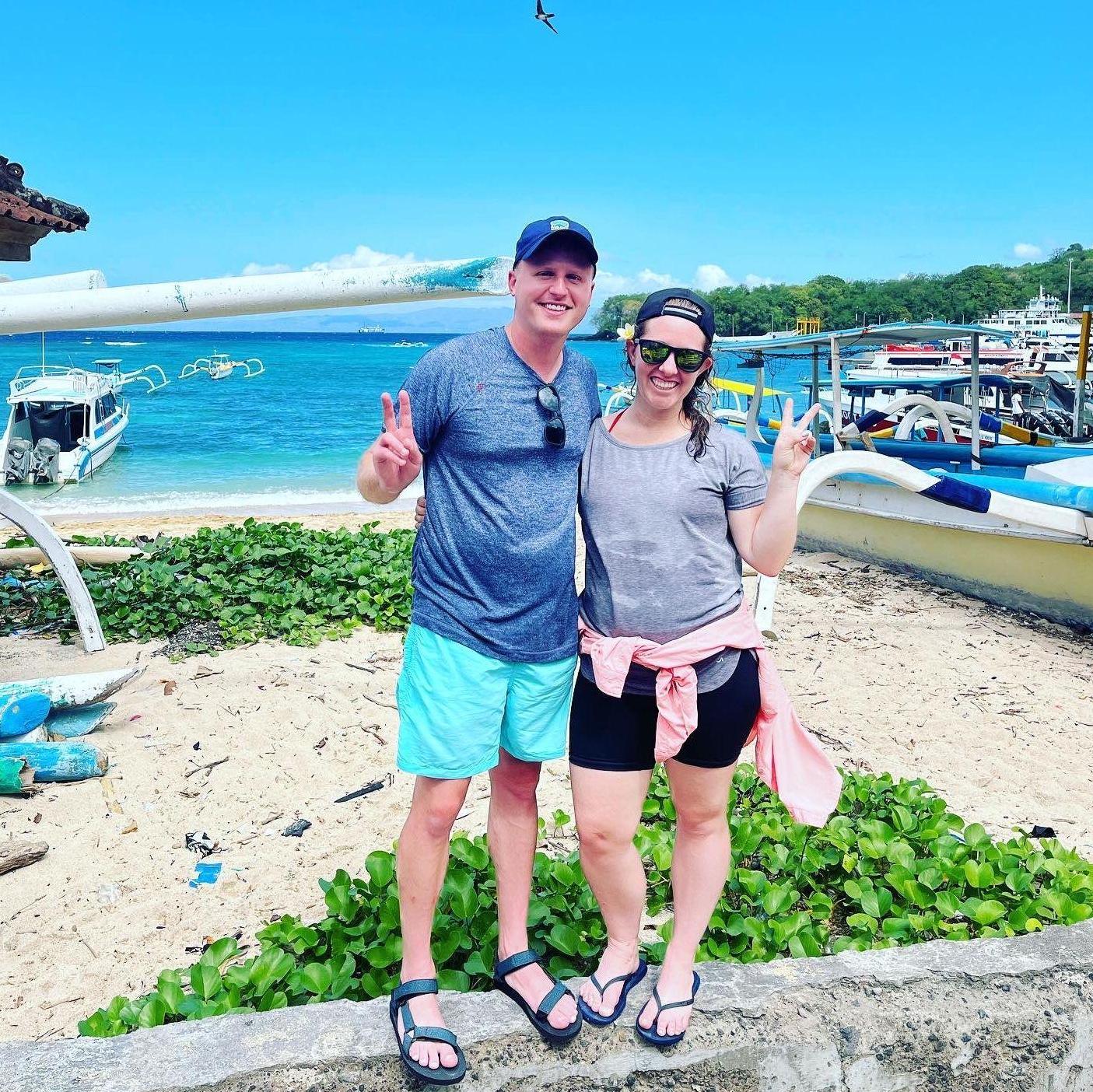 Post scuba diving in Bali!