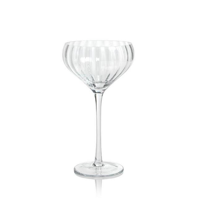 Morgan Optic Handcrafted Cocktail Coupe, Set of 4 - Clear