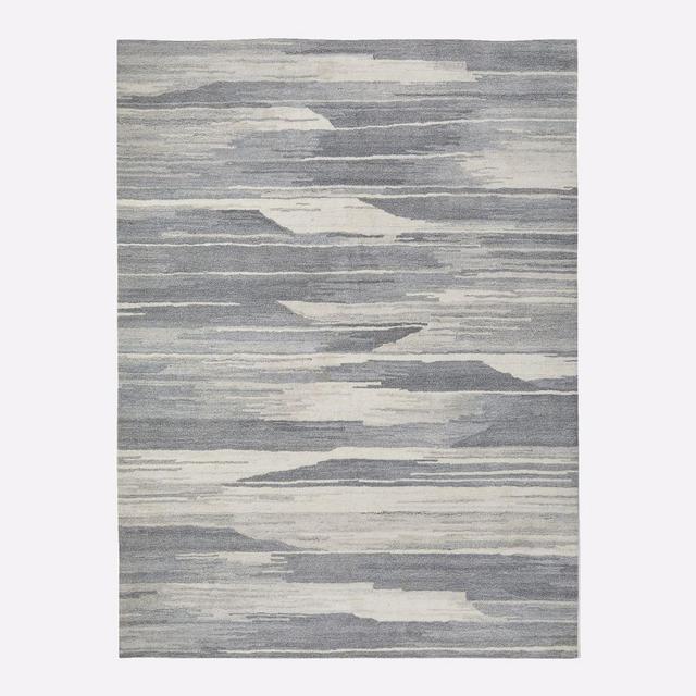Taza Rug, 5x8, Pearl Gray