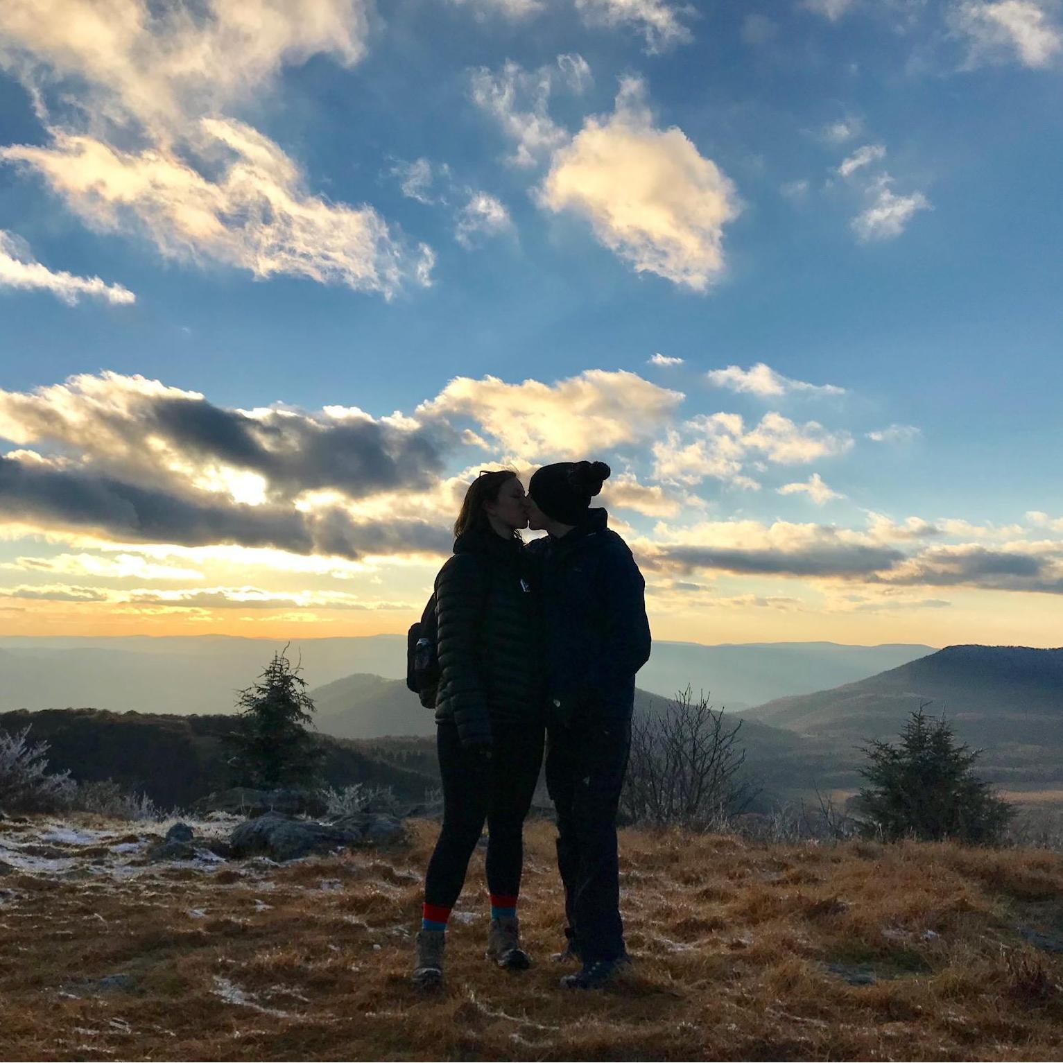Bald Knob, Canaan Valley, WV, just before we hiked the entire way back in the dark and Laura got chased by a bear - October 2018